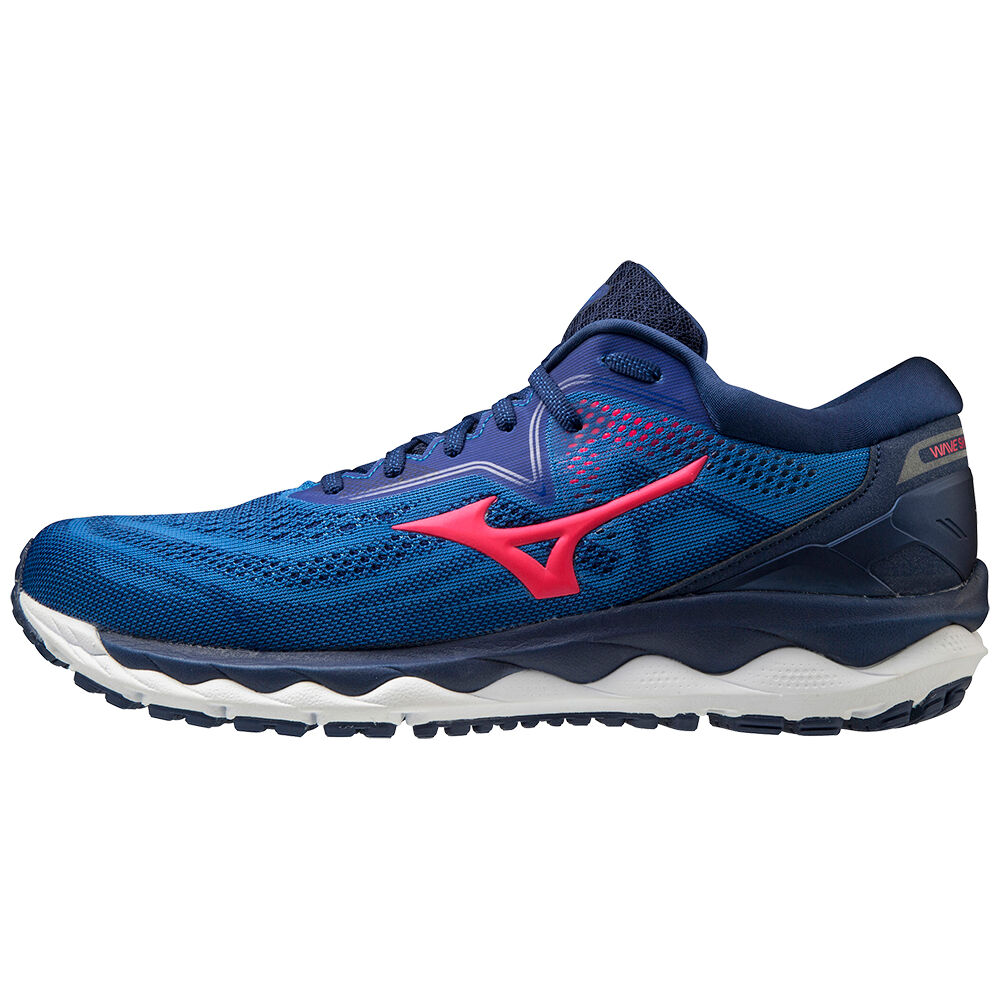 Sapatilhas Running Mizuno Wave Sky 4 - Homem - Azuis/Rosa - IQYNM0571